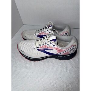 Brooks Ghost 14 White Pink Purple Running Shoes Sneakers Women's Size 11